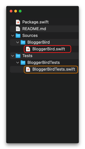 Swift Package Manager folder structure